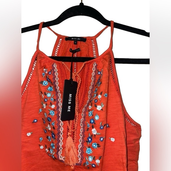 Miss me NWT Small Boho gorgeous Top Shirt - Picture 4 of 5